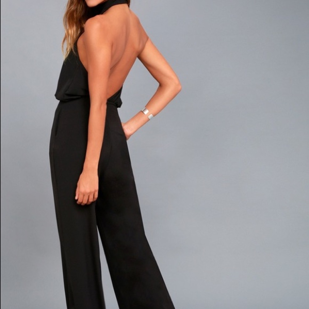 Lulus black jumpsuit NWT